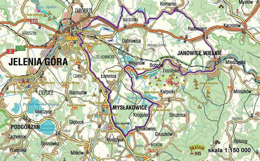 8. Jelenia Góra Komarno Vzdálenost: 3 km Stupeň