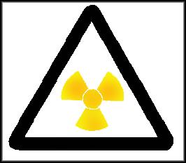 Mezinárodní značka radioaktivního zamoření Porovnání velikosti rozsahů s měřičem radioaktivity Griff 1 5 µsv/hod (Griff1) = 43,8 msv/rok => 30x přesažená dávka přirozené radioaktivity 1,5 msv/rok (=