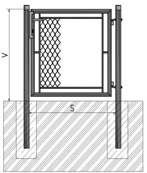 BRÁNY A BRÁNKY BRÁNKY A BRÁNY GARDEN Stĺpiky Rám brány Výplň Povrchová úprava (1-krídlová) Trubka ZN+PVC (2ks), ø 60mm x 2,00mm (2-krídlová) Trubka ZN+PVC (2ks), ø 76mm x 2,00mm Trubka
