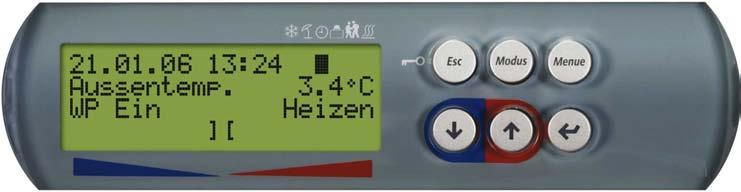 Upravljanje 4 4 Upravljanje Menedžer toplotne črpalke upravljajte s 6 pritisnimi tipkami: Esc, Modus (način), Menue (meni),,,.