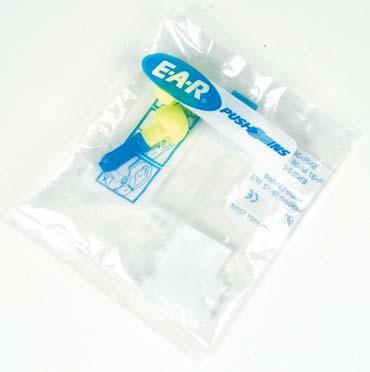 washable E A R Express s vláknem Zátky hříbkovitého tvaru s plastovou rukojetí pro snadné a hygienické zavádění