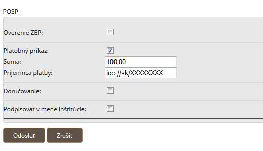 ÚPVS. Táto funkcionalita je určená najmä pre OVM, ktoré nevyužívajú služby centrálnej elektronickej podateľne ÚPVS (ďalej len CEP ÚPVS ).