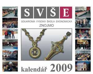 Kapitola 26 Reklama Obr. 26-8: Stolní kalendář SVŠE Znojmo Podstatné je, že všechny reklamní materiály respektují jednotný vizuální styl SVŠE Znojmo.
