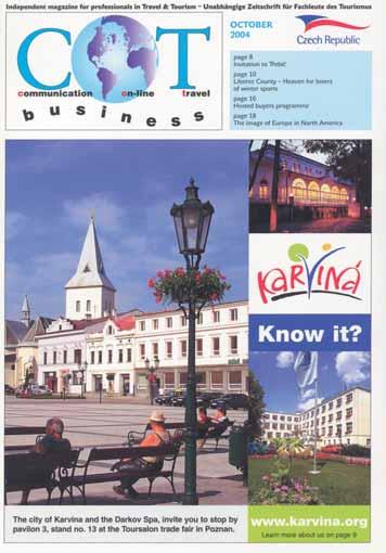 kapitola 34 Marketingová komunikace ve veřejné správě Obr. 34-1: Inzerát města Karviná na obálce měsíčníku C. O. T. pro komunikaci s občany jsme se opakovaně přesvědčovali v 90.