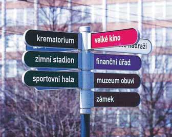 Část VI Komunikace s občanem Následně byl potom použit při značení ulic ve městě a