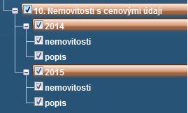 Obrázek 14: Vrstva nemovitostí s cenovými údaji Po zobrazení informací k nemovitosti si lze vypsat řízení, v rámci kterých byl cenový údaj k nemovitosti zapsán.