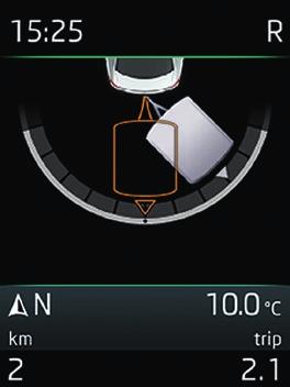 uhol za vozidlom a vedľa vozidla.