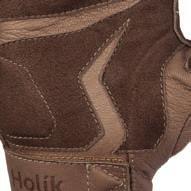 the palm and on the back of the glove / Shock-absorbing filling of the reinforcement increased protection in the most exposed areas High strength / Flame-retardant / Resistance to mechanical risks /