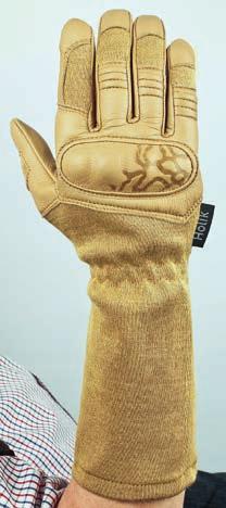 agencies Back: Nomex Comfort - elastic knitted fabric color variation: black, beige, green Palm: Goatskin leather with hydrophobic treatment Beige / Lambskin leather with hydrophobic treatment Black,