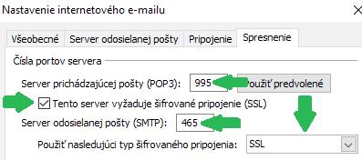 Protokol POP3 15 Rozkliknite vaše konto. Následne sa vám otvorí nastavenie konta. Kliknite na Ďalšie nastavenia.