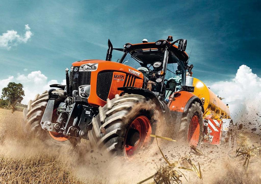 Nová modelová řada traktorů KUBOTA M 7001! Budoucnost pro zemědělství a životní prostředí Vydali jsme se tou nejlepší cestou, která učiní vaši práci v zemědělství jednodušší a efektivnější.