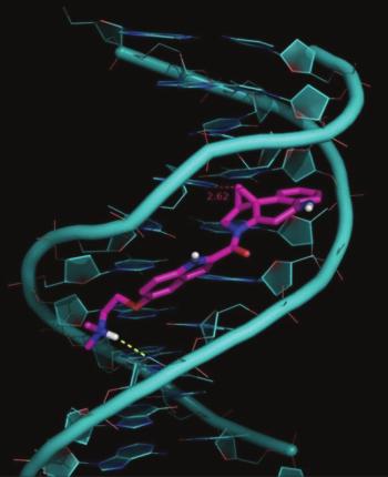 Antracykliny mechanismus účinku Interkalace molekuly do DA způsobí inhibici transkripce a replikace inhibici topizomerázy II dvouřetězcové zlomy