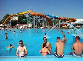 Bazény sú zásobované termálnou vodou z hĺbky 130 m a jej výstupná teplota dosiahne 39 C.