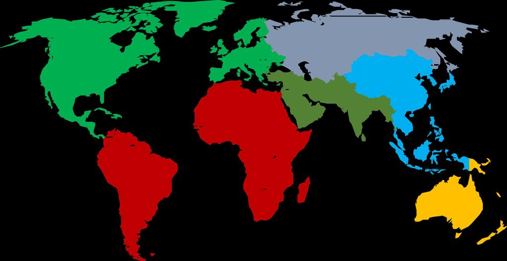 HUNCA JE EXPORTÉROM VO VIAC AKO 100 KRAJINÁCH SVETA Severná Ázia Severná Amerika Európa