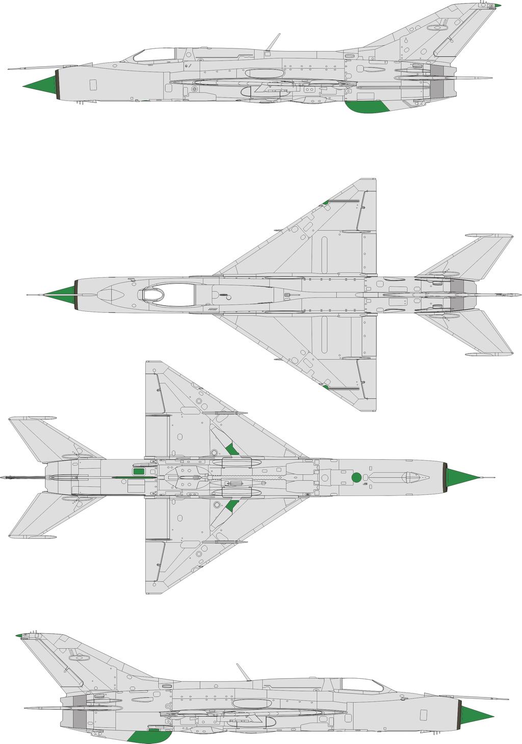 MiG-21PF STENCILING POSITION FULL SET OF STENCILS - EDUARD SET D48021 S1 S S2 S S4?