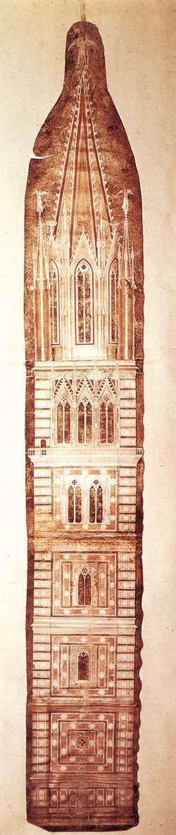 Giotto di Bondone Návrh Campanilly