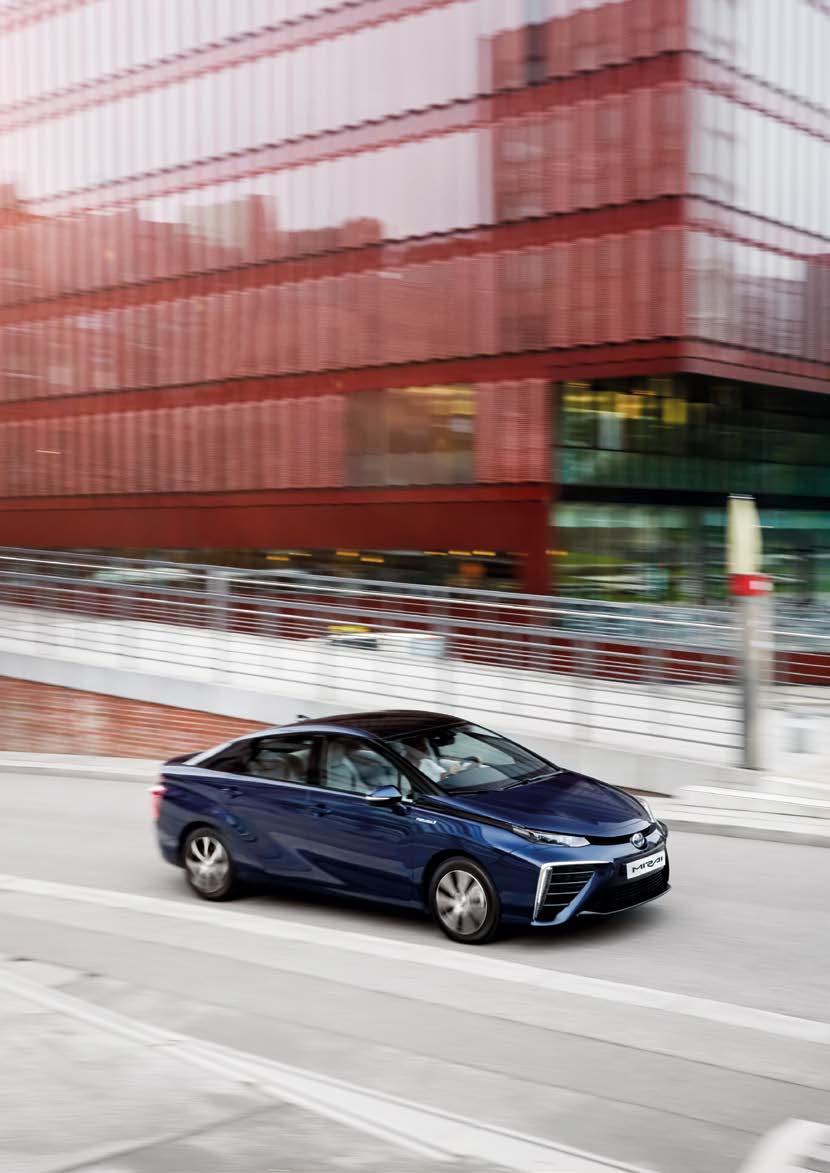 Toyota Mirai (v japončine znamená budúcnosť ) Toyota Mirai sa v Európe objavila v septembri 2015 a v súčasnosti je na predaj vo Veľkej Británii, Nemecku a Dánsku, Belgicku, Holandsku, Nórsku a