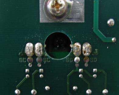 Subsequently carry out the following measurements between the diode bridge and the alternate wirings situated on board 0068 as well: Red