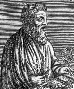 5.4.2. Dioskúridés obr. 13 údajný portrét Dioskúrida Dioskúridés (s přijatým římským jménem Pedanius) z Anazarby v Kilírii (v Malé Asii), botanik, farmakolog a lé