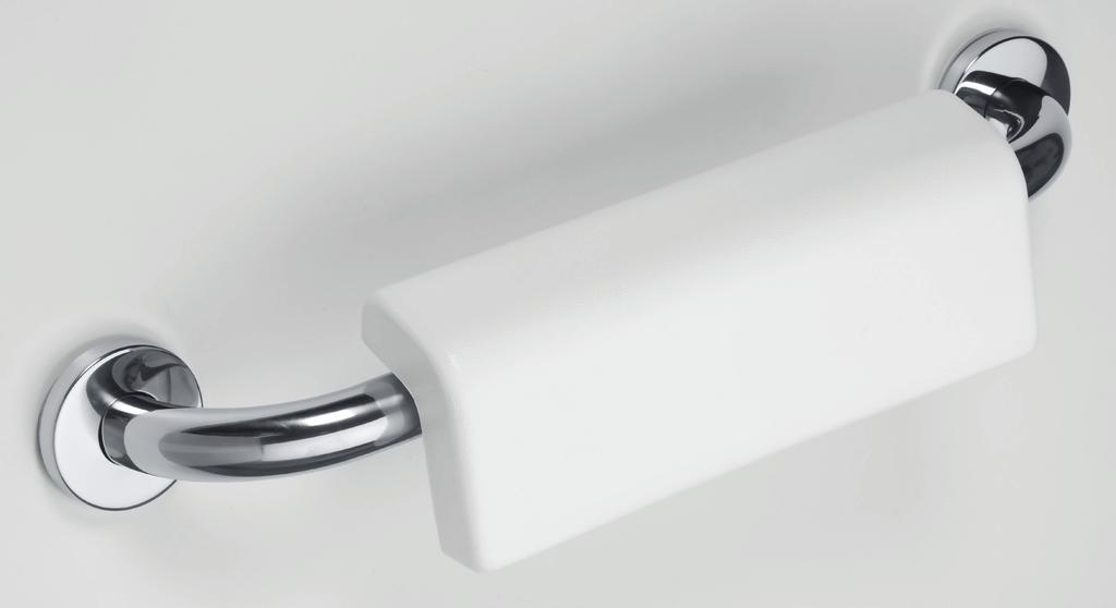 NOVINKA / NEW / NEUE / НОВОСТЬ Madlo se zádovou opěrkou k WC Toilet seat back rest Griff mit Rückenlehne für WC Поручень с опорой под спину Materiál / Material / Material / Материал: plast / nerez,