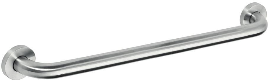Pomocné prostředky a bezpečnostní madla jsou zhotovena z nerez trubek d = 32 mm, materiál: 1.4301, anebo ocelová trubka u bílého provedení. U většiny výrobků je možno volit povrchovou úpravu.