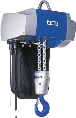 ) nosnosti: 2500 kg rychlosti zdvihu*): 16 m/min Elektrícké řetězové kladkostroje ABUS Sílu otočným jeřábům ABUS dávají elektrické řetězové kladkostroje ABUCompact.