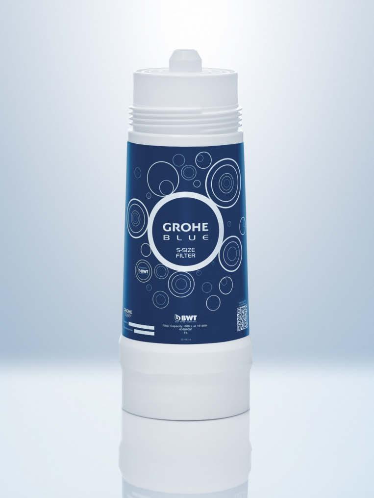 KOUZLO SE SKRÝVÁ VE FILTRU Při vytváření systému GROHE Blue jsme spolupracovali s předním evropským výrobcem vodních filtrů společností BWT.