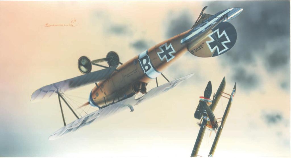 Albatros D.V 021 1:2 eduard DUAL COMBO! Albatros D.V. INTRODUCTION In mid-19, the Albatros D.III fighter was developed. It was inspired along the same conceptual lines as the Nieuport.