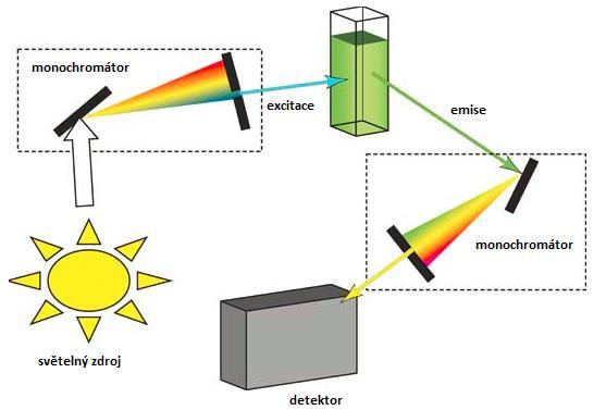 excitovaného stavu S 1. Vavilovův zákon definuje nezávislost emisních spekter na vlnové délce excitace [16, 38].