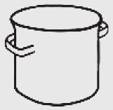 09. V stĺpcovom diagrame je znázornený objem nádob v litroch (l). Koľkými škatuľami mlieka ( ) naplníme hrniec ( )? 5 4 Objem (l) 3 2 1 0 Počet škatúľ mlieka, ktorými naplníme hrniec, je. 10.