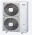 UTOPIA - splity, multisplity 5,6-37,5 kw - venkovní jednotky Maximální Hladina Cu-potr. chlad./topný akustického Rozměry Dopor. Ø kapal.