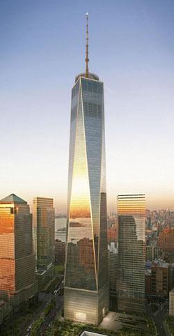 One World Trade Center = Freedom Tower Completed in 2013 The