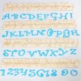 Сет букви за изработка од шеќерна маса-мали печатни Funky 313001 440 Комплет мали печатни бројки и букви Funky  Bukvite се со