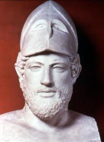 PERIKLES (443 430 nejmocnějším mužem v Athénách v úřadu stratéga) Byl vynikajícím řečníkem. Vzdělával se např. u filosofa Anaxagora z Klazomen.