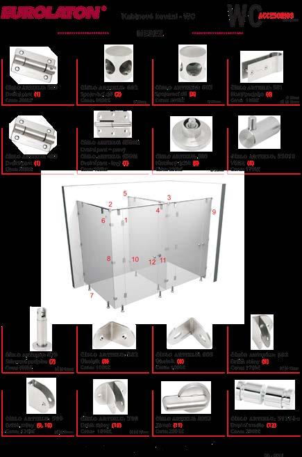 nerez kabinové kování - wc ø 61 mm ø 32 mm ø 65 mm ø 25 mm 1V 102 mm 2V 145 mm Dveřní pant 483 (1) Cena: 259,- Kč 55 x 90 mm Dveřní madlo 511 t-i-s (12) Cena: 299,- Kč ø 25 x 65 mm stěnová podpěra
