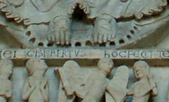 Toto dílo však pravděpodobně kanovníci v roce 1766 prodali společně s celou výzdobou severního portálu kostela. 210 Poslední rekonstrukce tympanonu Posledního soudu v Autunu proběhla v roce 2009.