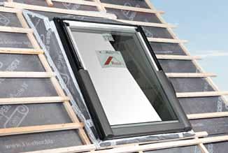 možnost větrání + stabilní zateplený zdvihový rám na šikmou střechu + více prostoru a komfortu v podkroví s nízkým sklonem střechy + možnost vsazení jakéhokoliv střešního okna + optimální
