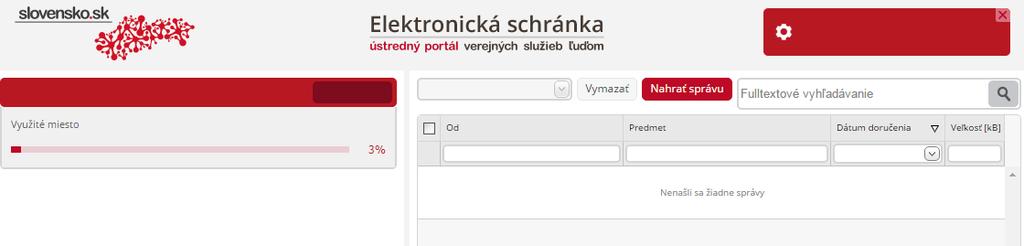 elektronickú schránku v prihlasovacom paneli zobrazovať telo schránky (Obr. 4). Obr.