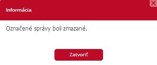 Zobrazí sa vám dialógové okno (Obr. 8), v ktorom potvrdíte alebo zrušíte vašu požiadavku. Obr.