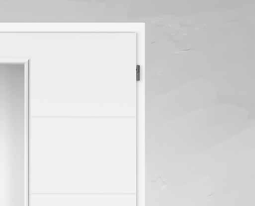 SÉRIE QUATRO Povrchová úprava dveří: Lisované hladké HDF (dřevovláknité) desky se specifickým