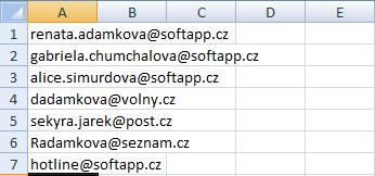 Tlačítkem Nový vytvoříte nový seznam potencionálních zákazníků. Po uložení je třeba nadefinovat do seznamu členy zákazníky, a to volbou Přidat členy.