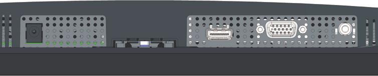 adaptéru Slouží k připojení napájecího kabelu monitoru pomocí adaptéru stejnosměrného napájení 19,5 V.