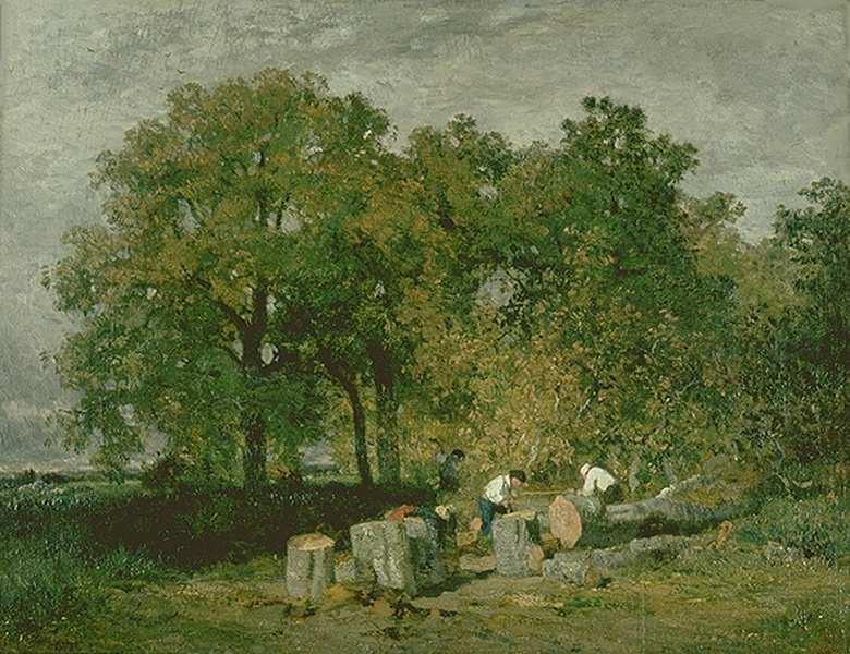 Constant Troyon (1810-1865), Dřevorubci, kolem