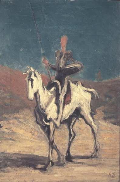 Honoré Daumier (1808-1879), Don Quiote, kolem 1868,