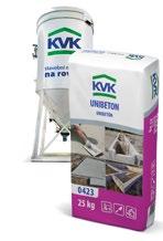 betony a cementové potěry 0423 KVK UNIBETON průmyslově vyráběná suchá směs pro přípravu betonu C 16/20 XC1 dle ČSN EN 206 a ČSN P 73 2404 pro stavby, kdy není možné nebo je neekonomické použití