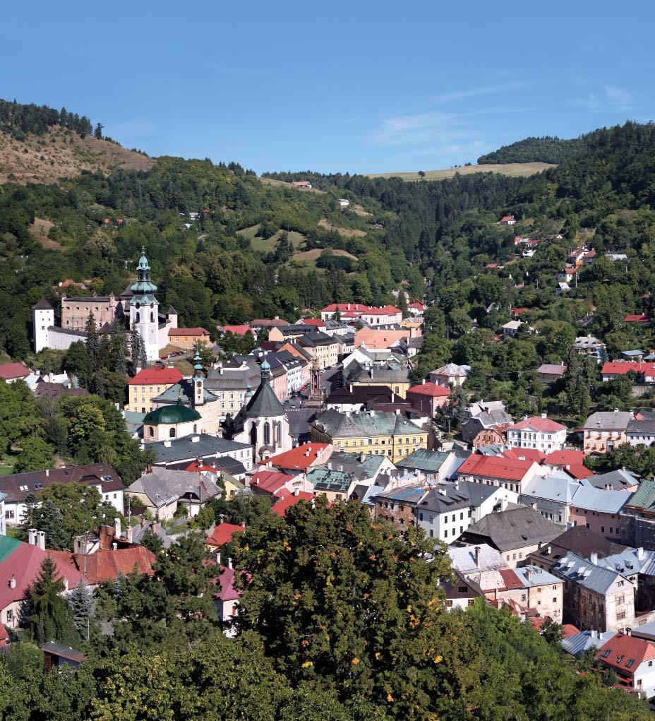 Banská Štiavnica Strieborné mesto Mesto Banská Štiavnica je situované priamo v centre vulkánu medzi Štiavnickými horami.