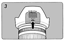 Objektivy, které mají sluneční clonu s okénkem PL pro ovládání filtru - DAH 55mm f/1.4 SDM - DA 16-45mm f/4ed AL - DAH 16-50mm f/2.8ed AL [IF] SDM - DA 17-70mm f/4al [IF] SDM - DA 18-55mm f/3.5-5.