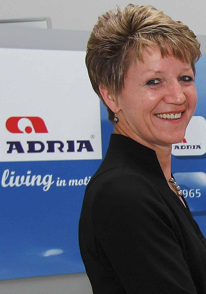 intervju skozi krize do še večjih uspehov Sonja Gole, generalna direktorica Adrie Mobil, d. o. o, se je v tem podjetju zaposlila že leta 1980 in opravljala več odgovornih del.