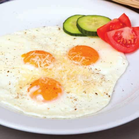 Mal j dlo Small meal Kleine Gerichte S zen vejce s parmazánem, chléb EN Poached eggs with