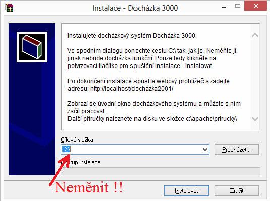 Jak bylo uvedeno výše, musíte v instalačním programu ponechat instalační cestu beze změny, tedy C:\ Pokud jste ale některý z kroků nedodrželi, buď se program nenainstaluje vůbec, případně nejde